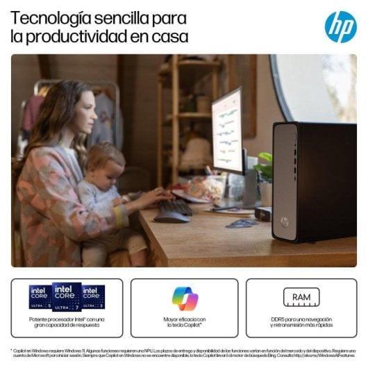 PC fisso HP S03-0023ns Intel Core i3-14100 8GB 512GB SSD UHD Graphics FreeDOS