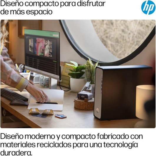 PC Sobremesa HP OmniDesk S03-0023ns Intel Core i3-14100 8GB 512GB SSD Intel UHD Graphics FreeDOS WiFi 6
