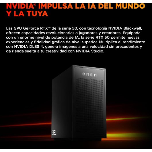 PC fisso HP OMEN 35L GT17-0001ns AMD Ryzen 7 9800X3D 64GB 1TB SSD RTX 5070 Windows 11 WiFi 6E