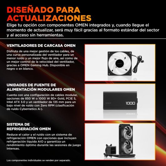 PC fisso HP OMEN 35L GT17-0001ns AMD Ryzen 7 9800X3D 64GB 1TB SSD RTX 5070 Windows 11 WiFi 6E