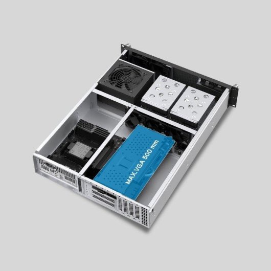 Carcasa UNYKAch UK2130 2U600 Rack 2U ATX USB Type-C 5 ventiladores