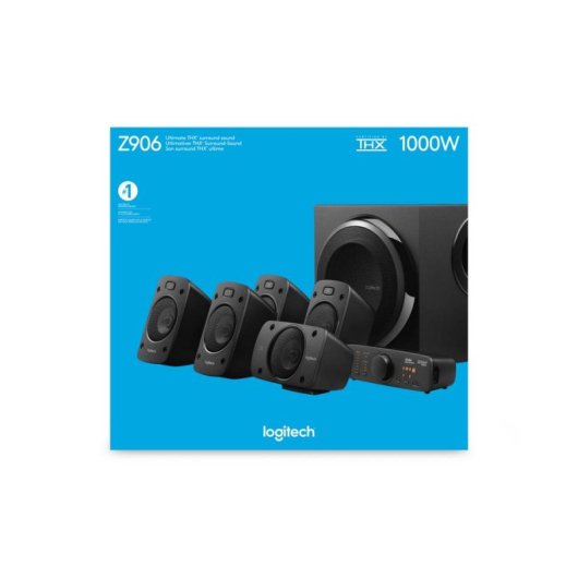 Altavoces Logitech 5.1 filaires 500W RMS avec télécommande IR universelle