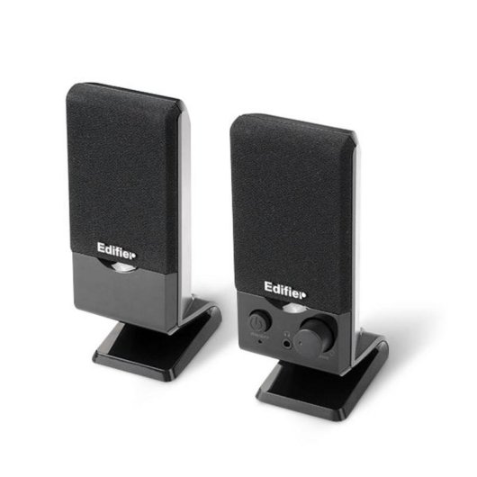 Altavoces Edifier 2.0 filaires USB 1,2 W avec prise 3,5 mm noir