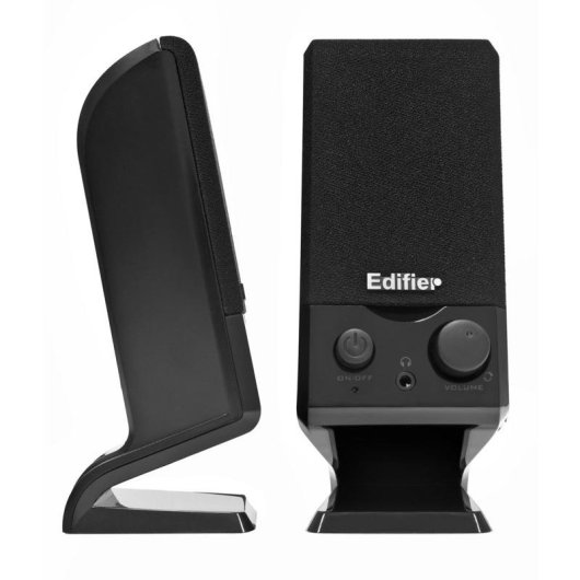 Altavoces Edifier 2.0 filaires USB 1,2 W avec prise 3,5 mm noir