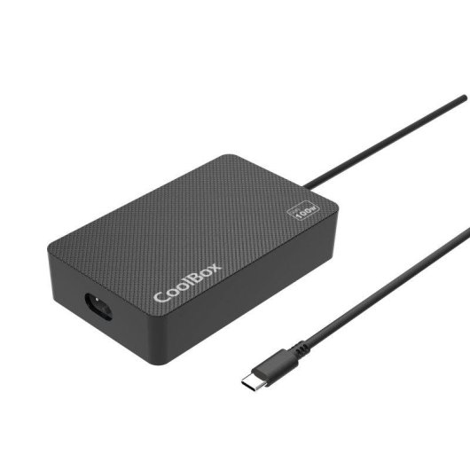 Ladegerät CoolBox NB100 USB-C 100W GaN Power Delivery Kompakt