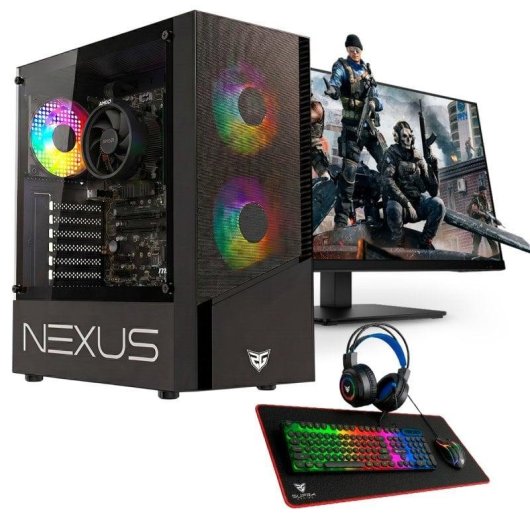PC de bureau PC Racing AMD Ryzen 5 3400G 16GB 512GB SSD Radeon RX Vega 11 Windows 11 WiFi