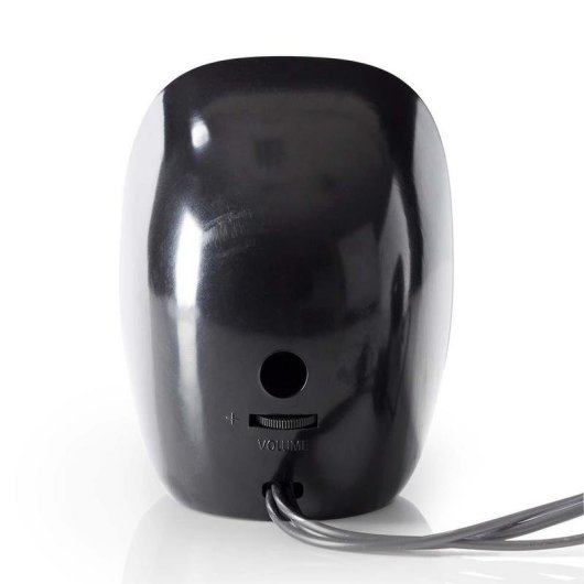 Altavoces Nedis CSPR10020BK Negro y Plata con diseño elegante y sonido claro