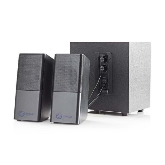 Altavoces Nedis Juegos Estéreo 2.1 Alámbricos 11W con Subwoofer Madera