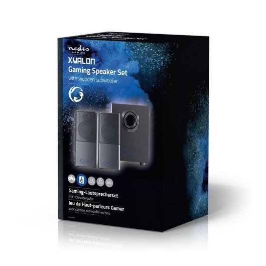 Altavoces Nedis Jeux Stéréo 2.1 Câblés 11W avec Subwoofer Bois