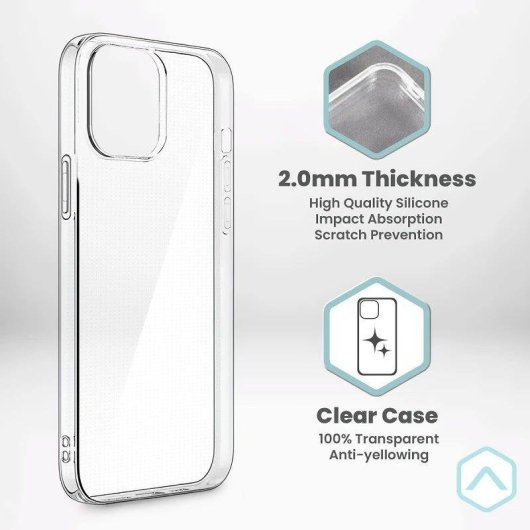 Funda para móvel Max Power Digital Silicone Transparente Ultra Fina Antichoque para Xiaomi 17