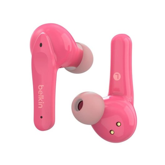 Auriculaires Belkin Soundform Nano sans fil Bluetooth pour appels et musique, résistants IPX5, rose