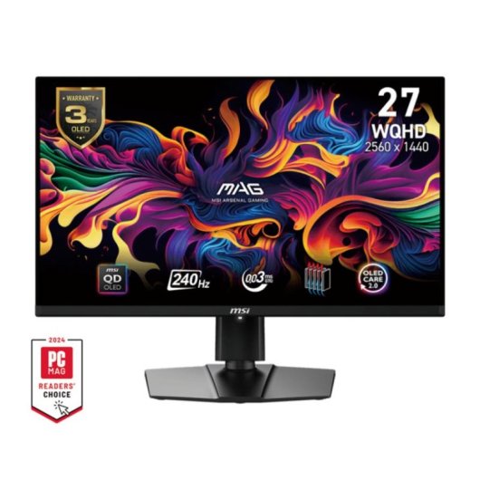 Monitor MSI MAG 271QPXDE 27" Wide Quad HD 240Hz QD-OLED 0,03ms Höhenverstellbar