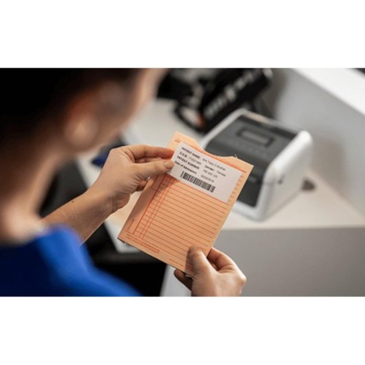 Etikettenrolle Brother BDE-1J026076-102 Thermo Selbstklebend 76x26 mm