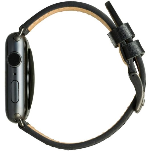 Correa dbramante1928 Copenhagen Cuero Negro Gris Apple Watch