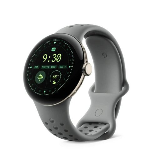 Silikonarmband Google Pixel Watch 3 45mm Silber S Unisex