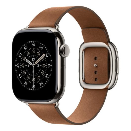 Cinturino Apple Watch Modern Buckle Caramello Taglia L Poliestere Magnetico