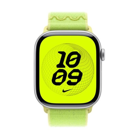 Cinturino Apple Nike Sport Loop Giallo 44-49mm Riflettente Regolabile