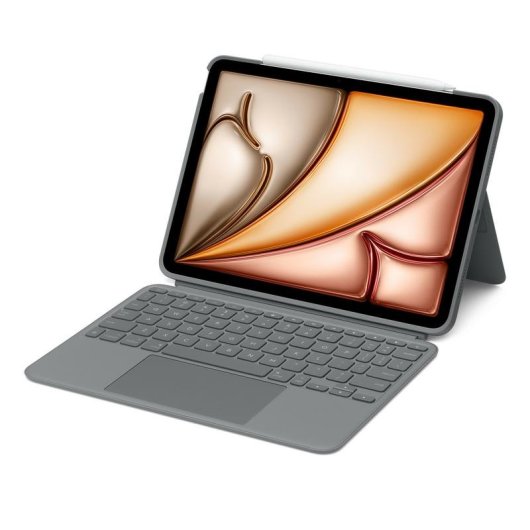 Tastiera Apple HRH12F/A QWERTY Inglese con trackpad e custodia grigia