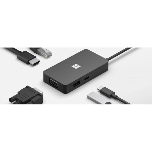 Dock Microsoft Surface USB-C Travel Hub HDMI Ethernet VGA Nero