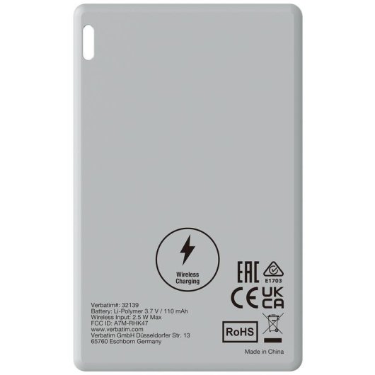 Buscador Verbatim My Finder Negro/Plata IP66 1440 h