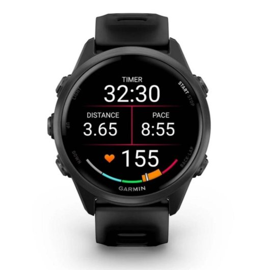 Garmin Forerunner 570 GPS Bluetooth 42mm AMOLED Preto M 5ATM SpO2 Pulsómetro