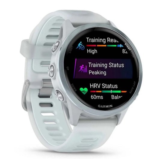 Garmin Forerunner 570 GPS Bluetooth 42mm AMOLED Branco M 5ATM SpO2 Pulsómetro