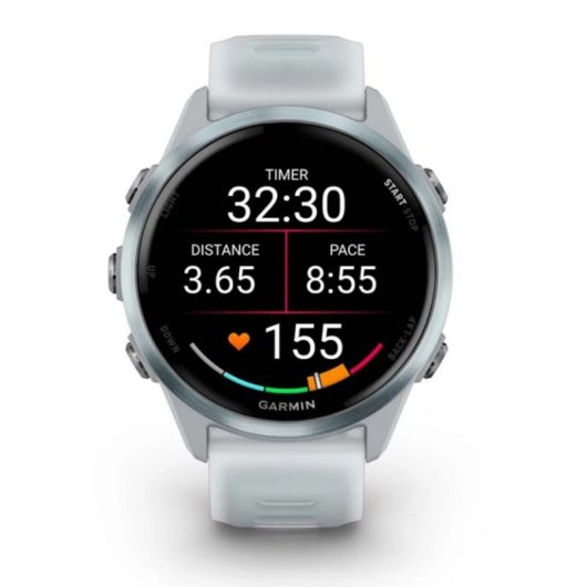 Garmin Forerunner 570 GPS Bluetooth 42mm AMOLED Branco M 5ATM SpO2 Pulsómetro