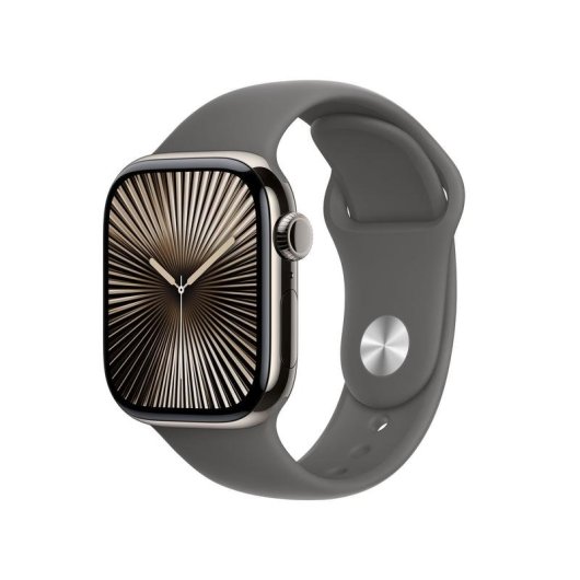 Apple Watch Series 10 GPS 4G OLED 42mm Titane Gris M/L IP6X Pulsomètre Sommeil SOS