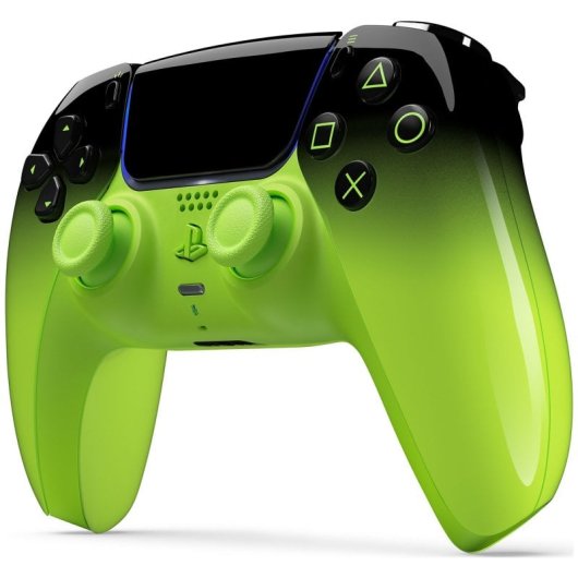 Mando PlayStation 5 SONY DualSense HyperPop Collection Inalámbrico Remix Green +  Indeca Controller PREMIUM PACK Cargador y Accesorios para PS5 USB-C Negro