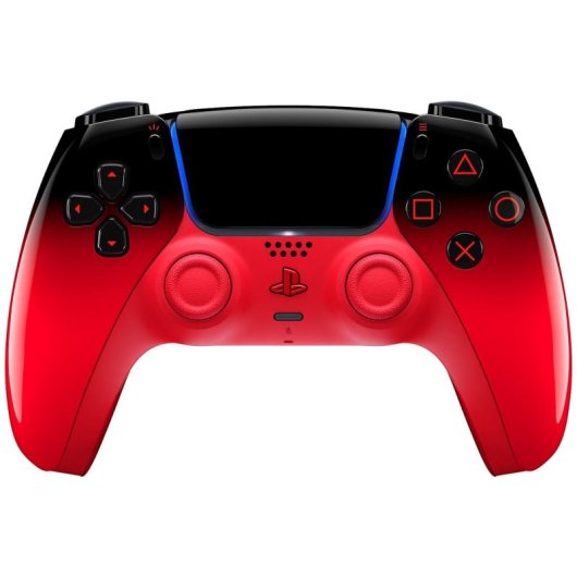 Mando PlayStation 5 SONY DualSense HyperPop Collection Inalámbrico Techno Red + Indeca Controller PREMIUM PACK Cargador y Accesorios para PS5 USB-C Negro