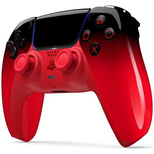 Mando PlayStation 5 SONY DualSense HyperPop Collection Inalámbrico Techno Red + Indeca Controller PREMIUM PACK Cargador y Accesorios para PS5 USB-C Negro