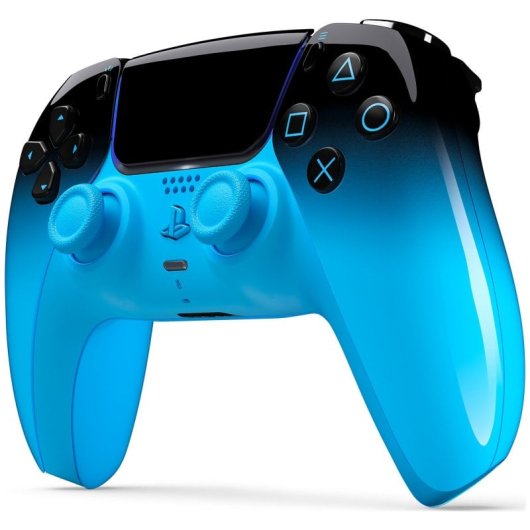 Mando PlayStation 5 SONY DualSense HyperPop Collection Inalámbrico Rythm Blue +  Indeca Controller PREMIUM PACK Cargador y Accesorios para PS5 USB-C Negro 11012214  + 10977296