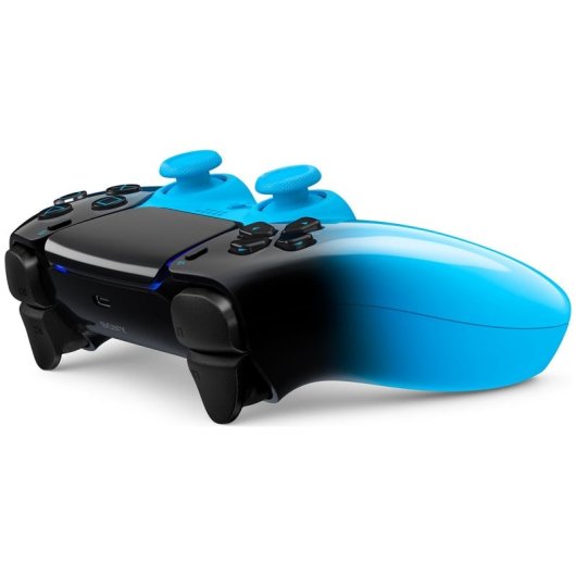 Mando PlayStation 5 SONY DualSense HyperPop Collection Inalámbrico Rythm Blue +  Indeca Controller PREMIUM PACK Cargador y Accesorios para PS5 USB-C Negro 11012214  + 10977296