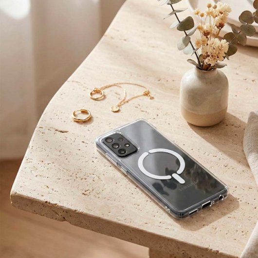 Funda Transparente Logo Compatible Con Magsafe Para Samsung Galaxy A52 4g