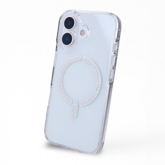 Funda Antiyellow Compatible Con Magsafe Con Brillantes Para Iphone 16 Plus