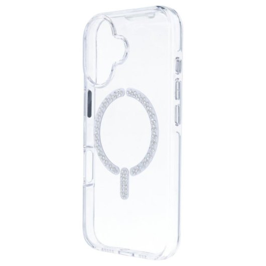 Funda Antiyellow Compatible Con Magsafe Con Brillantes Para Iphone 16 Plus