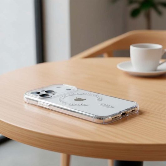 Funda Antiyellow Compatible Con Magsafe Con Brillantes Para Iphone 17 Pro