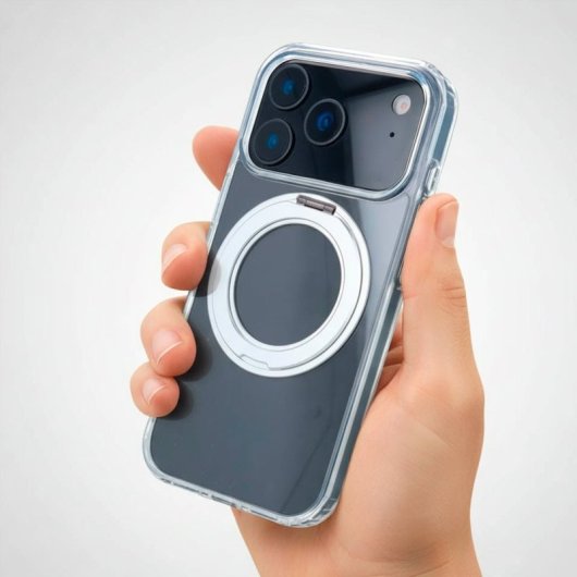Funda Transparente Compatible Con Magsafe Ring Para Iphone 17 Pro