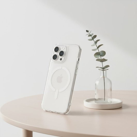 Funda Transparente Logo Compatible Con Magsafe Para Iphone 16 Pro