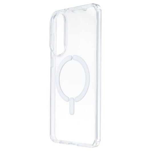 Funda Transparente Logo Compatible Con Magsafe Para Samsung Galaxy S25 Edge