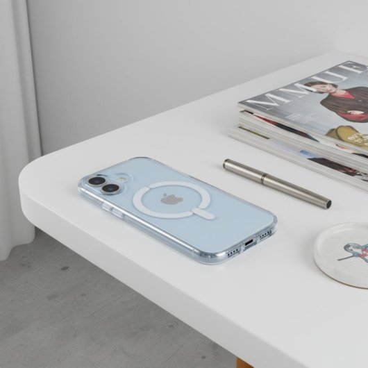 Funda Transparente Logo Compatible Con Magsafe Para Iphone 16