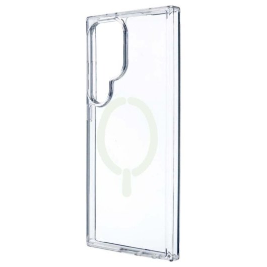 Funda Transparente Logo Compatible Con Magsafe Para Samsung Galaxy S24 Ultra