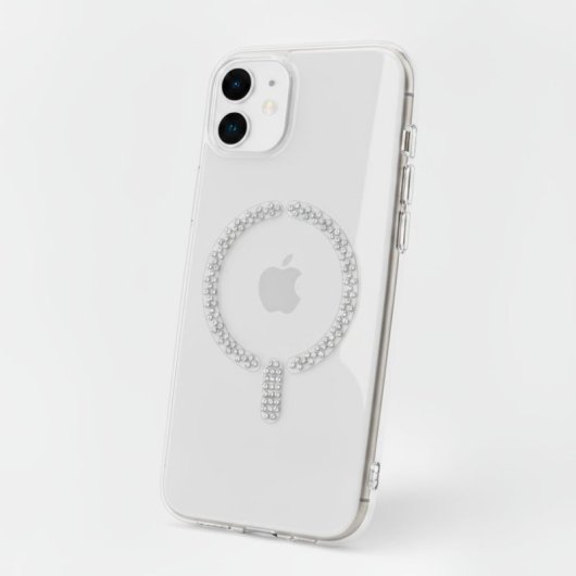Funda Antiyellow Compatible Con Magsafe Con Brillantes Para Iphone 12