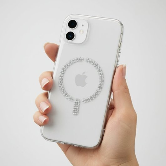 Funda Antiyellow Compatible Con Magsafe Con Brillantes Para Iphone 12