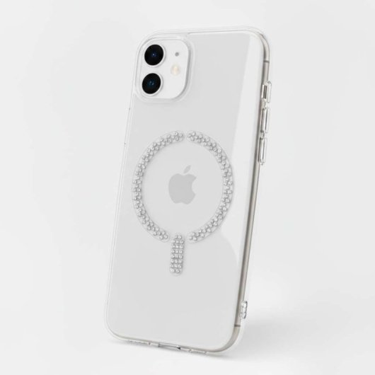 Funda Antiyellow Compatible Con Magsafe Con Brillantes Para Iphone 12