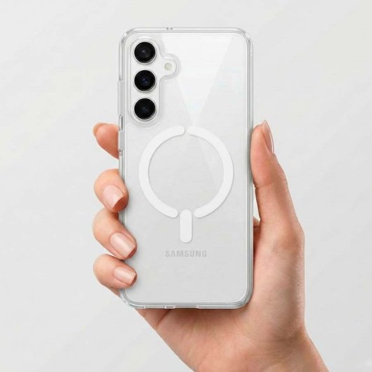 Funda Transparente Logo Compatible Con Magsafe Para Samsung Galaxy A05s