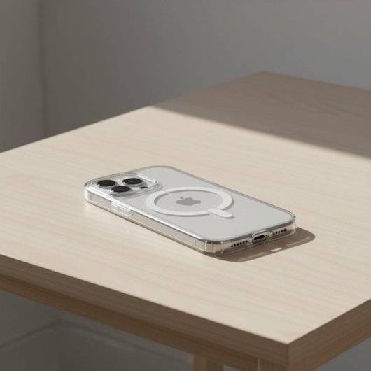 Funda Transparente Antiyellow Compatible Con Magsafe Para Iphone 15 Pro