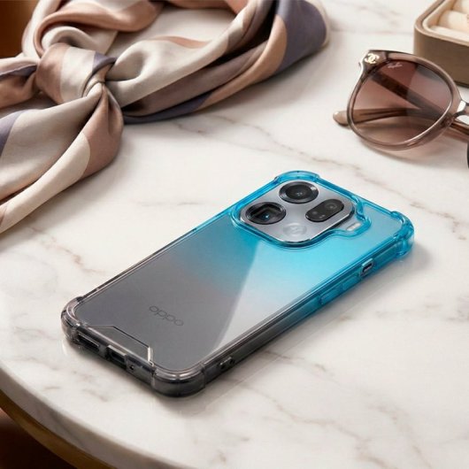 Funda Bumper Reforzada Degradada Para Oppo Find X9 Pro