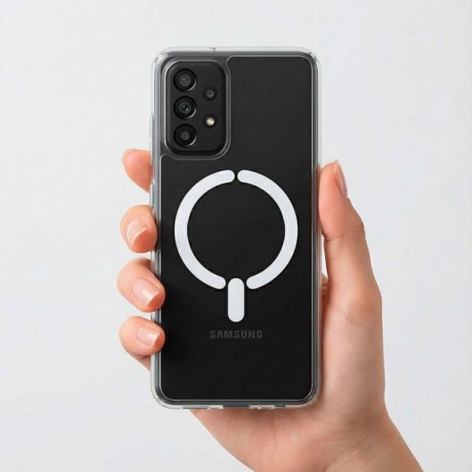 Funda Transparente Logo Compatible Con Magsafe Para Samsung Galaxy A13 4g