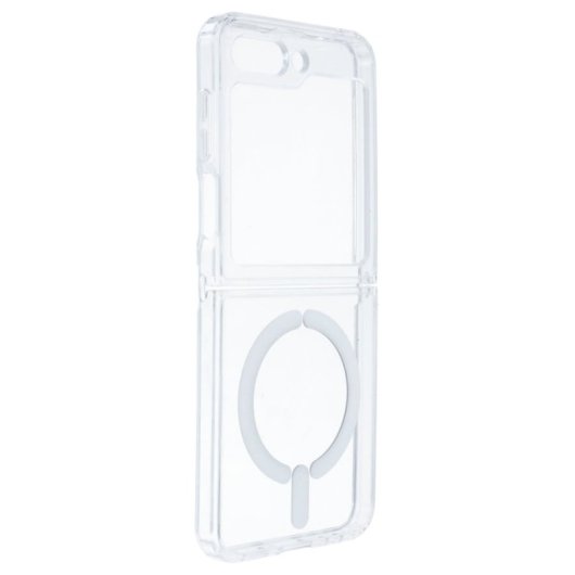 Funda Transparente Logo Compatible Con Magsafe Para Samsung Galaxy Z Flip 5